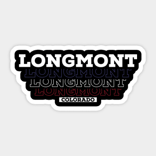 Longmont Colorado USA Vintage Sticker